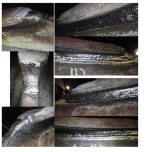 UP treated welds on transversal brackets